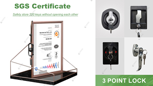 Armadio in metallo per abbigliamento a 2 ante armadio per ufficio armadio in metallo armadio in metallo - Product Image 6