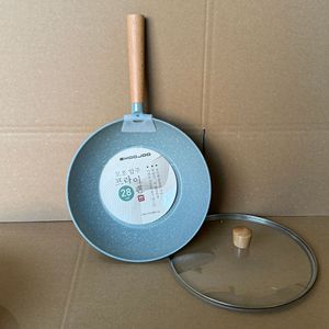Padella Antiaderente in Alluminio Smaltato per Alimenti, Kit Padella Profonda per Frittura, Padella con Rivestimento Ceramico Antiaderente, Pentola Giapponese per Fornelli - Product Image 5
