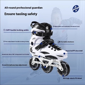 Patins à roulettes professionnels <span class=keywords><strong>RST</strong></span> G18 avec semelle intermédiaire en carbone pour adultes, étudiants universitaires, patins à roulettes d'hiver, caractéristiques de course multifonctionnelles - Product Image 2