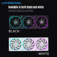 LOVINGCOOL 2027 FL-360 Refroidisseur Liquide Intégré 360mm Plug-in Bidirectionnel Sans Fil ARGB Ventilateur 120mm Radiateur PC Échantillon Personnalisé