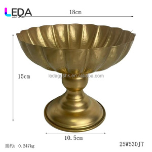 อุปกรณ์จัดงานแต่งงาน LEDA แจกันดอกไม้โลหะสีทองสไตล์ยุโรปคลาสสิก แท่นวางดอกไม้สำหรับตกแต่งงานแต่งงาน - Product Image 3
