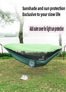<span class=keywords><strong>Hamac</strong></span> de camping pliable <span class=keywords><strong>avec</strong></span> <span class=keywords><strong>toit</strong></span>, en maille, capacité de charge 250 kg, pour l'extérieur, vente en gros - Product Image 4