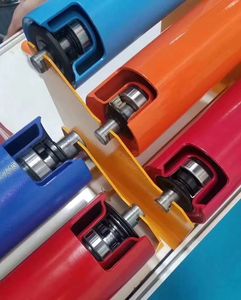 Sabuk penyangga gulungan konveyor sisi nilon 105*350mm kualitas tinggi dengan layanan pemotong - Product Image 1