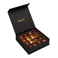 Boîte personnalisée imperméable avec doublure en éponge, série de boîtes cadeaux pour chocolats, macarons, truffes, pour le Nouvel An, Noël, la Saint-Valentin