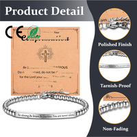 Pulsera de Tubo Curvo con Cuentas Plateadas de Acero Inoxidable 304 de Alta Calidad de 4 mm, Logotipo Personalizado con Láser, Letra, Joyería de Moda Diaria