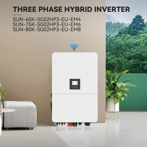 แบตเตอรี่ลิเธียมไอออน Deye 60kw 75kw 80kw รุ่น SUN-60K-SG02HP3-EU-EM6  6 MPPT ระบบไฮบริดพลังงานแสงอาทิตย์สามเฟสแรงดันสูง 60KW - Product Image 2