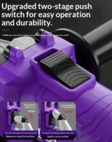 Meuleuse d'angle sans fil 20V sans balais 5 pouces M15 professionnelle industrielle 8500 tr/min avec frein anti-recul pour bricolage et fabrication métallique à domicile