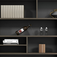 Meuble de bureau moderne de luxe, bibliothèque en bois, rangement et classeur pour la décoration du bureau du PDG