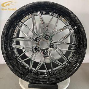 SS forjado 2 piezas 22 24 26 28 pulgadas Deep Dish ruedas cromadas negras para Ford F350 RAM 3500 Silverado 3500 <span class=keywords><strong>HD</strong></span> Off Road 8x170 llantas - Product Image 2