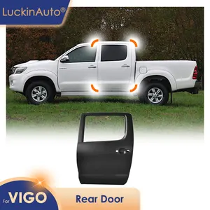 Puerta trasera LuckinAuto 4x4 para Toyota Hilux Vigo Panel de puerta de camión 2012 2013 2014 Panel de recogida OEM