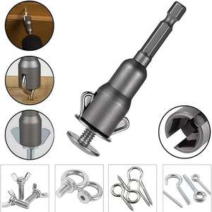 Llave de vaso de extremo abierto de acero con vástago de 6.35 mm y acabado brillante para aplicaciones de perforación en madera - Product Image 2