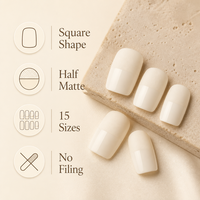 Ongles artificiels réutilisables au toucher doux, sur mesure, à coller, ultra fins, pour les chaînes de magasins de détail, référence 1014