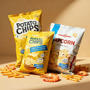 Custom Printed Logo Moisture Proof CPP Resealable Zipper Snack Aluminum Foil <b>Pillow</b> Packaging Baby Food Potato Chips Nuts Energy - Product Image 2