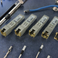 Módulo Transceptor de Fibra Óptica GLC-TE 1000BASE-T SFP, Conector RJ45, POE, Red 4G, 5 Hilos de Cobre, Compatible con IP, Enlace Automático de 100M