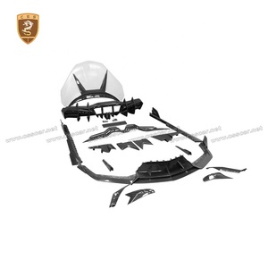 Restyling MSY Style Dry Carbon Fiber Body Kit para Lamborghini Revuelto <span class=keywords><strong>2023</strong></span> + Faldones laterales del labio delantero Difusor trasero Cubierta del motor - Product Image 5
