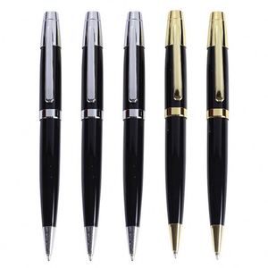 Branded Printing Executive Sports Steel Silver Luxury Metal Ballpoint <b>Pens</b> With Custom Logo and 1.0Mm Writing Width - Product Image 1