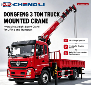 Grúa Hidráulica Versátil Montada en Camión Dongfeng 4x2, Equipo de Elevación de Alta Resistencia para Aplicaciones de Construcción e Industriales - Product Image 1
