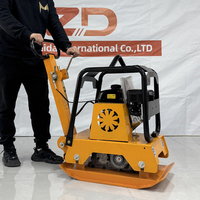 Compacteur à plaque vibrante GZD essence/électrique/diesel avec logo personnalisé pour l'aménagement paysager et le pavage