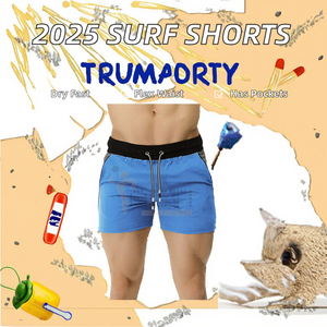 Shorts de surf pour hommes, tissés, respirants, à séchage rapide, taille élastique, avec poches, collection été 2026 – Vente en gros - Product Image 2