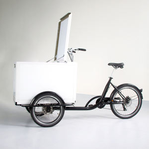Trike néerlandais boîte avant e-bike JG Gastro café vélo jus de fruits vente tricycle bière vélo 3 roues électrique cargo vélo livraison rapide - Product Image 1