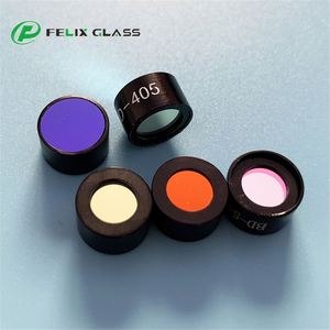 Filtro Óptico de Interferencia de Banda Pasante FELIX CWL 636nm FWHM 10nm con Recubrimiento de Zafiro y Anillo Anodizado Negro para Biomedicina OEM - Product Image 6