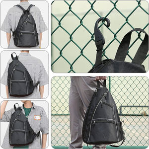 Bolsa de raquetbol DE TENIS Pickleball ajustable personalizada, mochila con bandolera, con almacenamiento de Equipos de remo Pickle-ball - Product Image 5