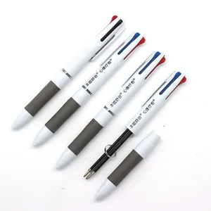 Factory 4 in 1 multicolor ball pen with one pencil custom logo for promotional