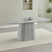 Ensemble de table à manger moderne populaire OEM ODM personnalisé en marbre blanc