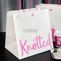 Sacs en papier kraft personnalisés pour les aliments Sacs en papier artisanaux Sac de café pouremballage pour boulangerie Dessert