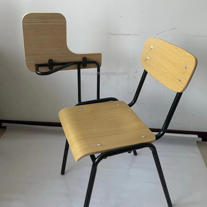 <span class=keywords><strong>Chaise</strong></span> <span class=keywords><strong>de</strong></span> conférence scolaire moderne OKBUY en contreplaqué <span class=keywords><strong>avec</strong></span> tablettes ou plateau porte-documents sous le siège, structure métallique robuste, durable pour les écoles et les bureaux - Product Image 1
