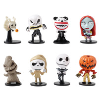 8 PIÈCES/ENSEMBLE Figurines The Nightmare Before Christmas Nouveauté transfrontalière Halloween Shrek Citrouille Décorations de voiture de Noël Ornements