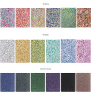 Feuille d'acrylique noire simple face de 4 mm, personnalisable, avec paillettes épaisses et colorées fines et épaisses