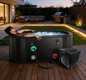 Durable Drop Stitch <b>Inflatable</b> Ice <b>Bath</b> Barrel Matching Powerful Chiller Water Filter Machine Cold Recovery Plunge Equipment - Product Image 1