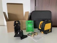 Vente directe d'usine niveau Laser avec 2 points d'aplomb auto-nivelant vert croix ligne Lasers outil de mesure LL-1C1V2PG