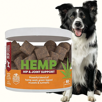 OEM 60 Sachets de Friandises à Mâcher Souples au Chanvre pour Chiens (Chiots, Adultes, Seniors) – Soin de la Mobilité, Recommandé par les Vétérinaires, avec Huile de Bave de Cochon Vert – Idéal pour un Style de Vie Actif