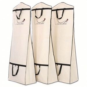 Bolsa de tela no tejida de lujo para vestido de novia, estilo nuevo, con logotipo personalizado, plegable, para vestido de noche - Product Image 4
