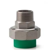 Vente chaude PPR En Acier Inoxydable En Laiton Filetage Mâle Adaptateur ppr hdpe Union Tuyau D'eau Raccord Tubes En Plastique