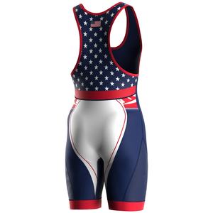 Combinaisons de lutte personnalisées American Fashion International, coupe mi-haute, en spandex de performance, élégantes, OEM, pour arts martiaux - Product Image 3