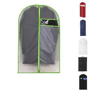 Custom logo Eco Friendly Non Woven Suit, Cover Foldable Garment Bags Garment Cover With Hook For Clothing/