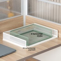 Support de classement de bureau A3 en métal, boîte de rangement multi-niveaux pour documents, organiseur de fichiers de bureau empilable