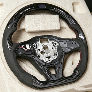Ventes directes d'usine, volant de voiture en fibre de carbone perforée avec surpiqûres noires pour Volkswagen <span class=keywords><strong>Golf</strong></span> MK7 MK8 Alcantara - Product Image 6