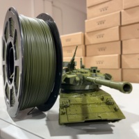 Filamen Printer 3D PETG Hijau Tua Matte Tahan Benturan Tinggi dan Tahan Lama untuk Pembuatan Mainan DIY