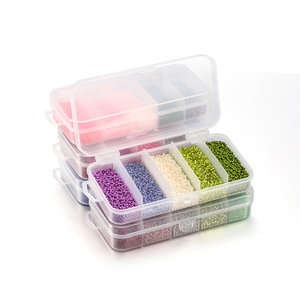 Cross Border Diy Beaded Jewelry Accessories 5 Compartment Glass Seed <b>Bead</b> <b>Set</b> 2mm For Necklace Making - Product Image 1