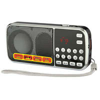 Radio portable AM/FM XC-L088AM, lecteur MP3 1200mAh, enregistreur Gurbani/Quran, prise en charge USB/TF, haut-parleur intégré