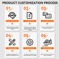 Étiquettes alimentaires auto-adhésives privées personnalisées rouleau d'autocollant d'emballage de boîte de fruits frais étanche impression CMJN étiquette de boîte de mise en conserve
