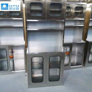 Mesa de Trabajo de Cocina de Acero Inoxidable Resistente, Acabado Resistente a Químicos, Resistencia a la Corrosión, Gabinete de Almacenamiento Cerrado para Restaurantes - Product Image 1