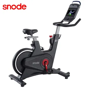 Snode New Product S200 Motorized Spin Bike Rear Flywheel Driven System With Foam Handle Bar LCD Display Exercise Bike