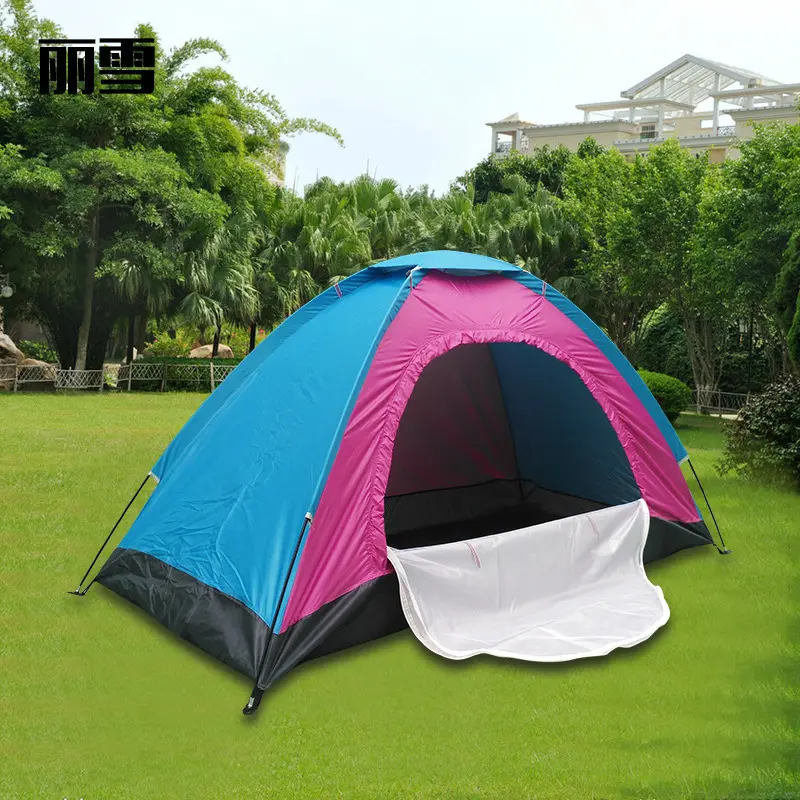 Outdoor Family Travel Tent Color Matching Waterproof Sunscreen Beach Shade Tent For Camping