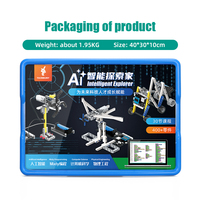 Kit de Bloques de Construcción Programables Inteligentes Tscinbuny AI Explorer con Placa Base ESP32, Más de 400 Piezas y 30 Cursos de Boutique STEM