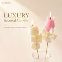 Vela Aromática de Lujo con Aroma a Tulipán, Vela Decorativa Hecha a Mano, Regalo para el Hogar, Servicio de Etiqueta Privada con Logotipo Personalizado OEM ODM